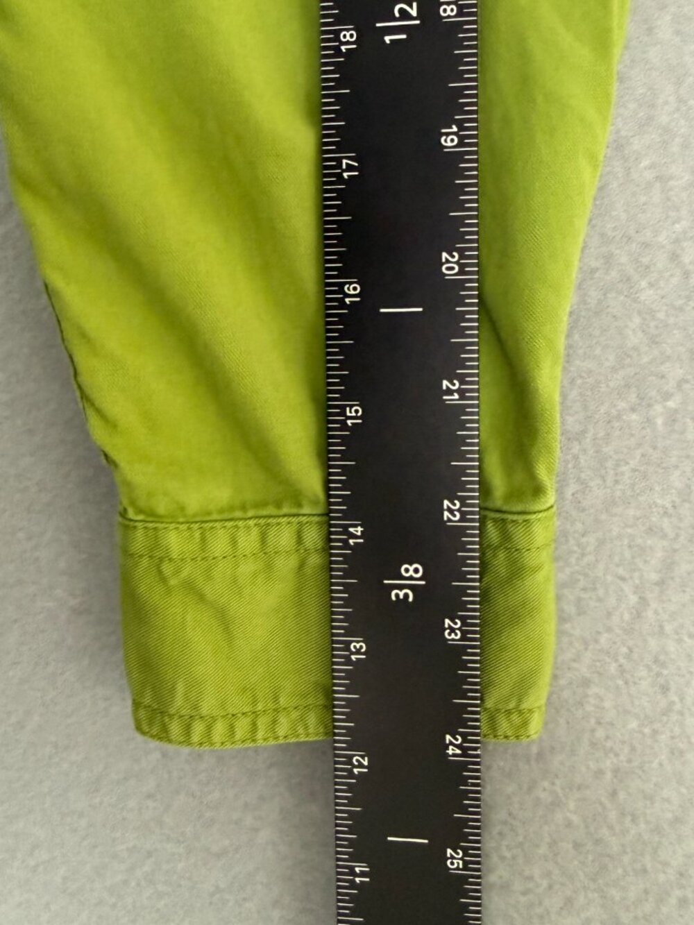 Liz Claiborne Lizwear Cotton Jacket Women’s L Lime Green Utility Zip Front Y2K - Picture 13 of 14